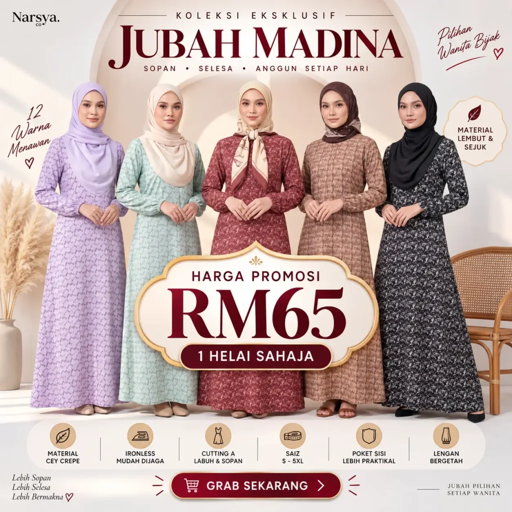 Jubah Madina - 1 Helai